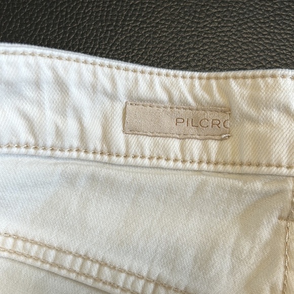 ANTHROPOLOGIE Pilcro and the Letterpress White Distressed Button Fly Short Sz 30 - Picture 9 of 16